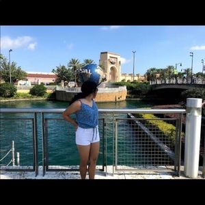 White high Waisted Shorts